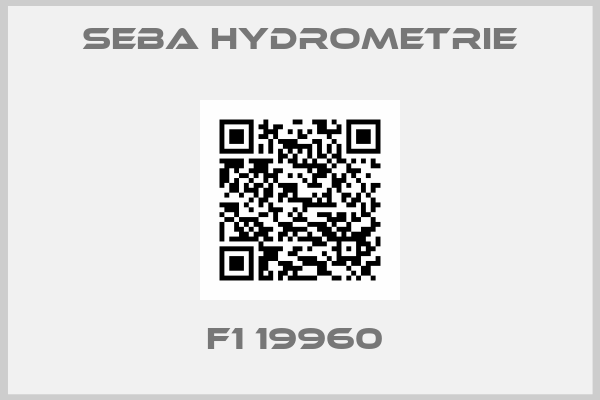 Seba Hydrometrie-F1 19960 