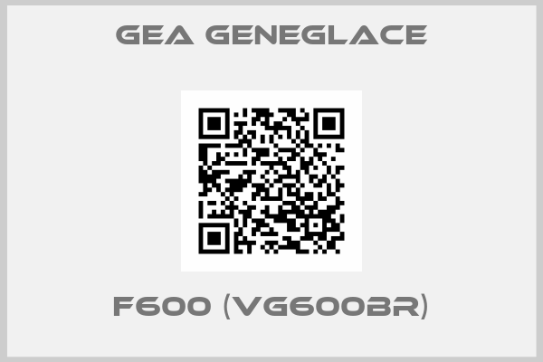 GEA geneglace-F600 (VG600BR)