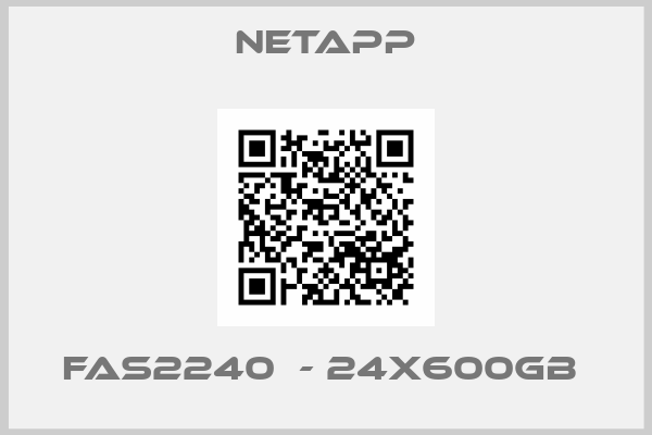 NetApp-FAS2240  - 24X600GB 