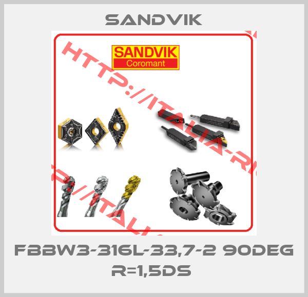 Sandvik-FBBW3-316L-33,7-2 90DEG R=1,5DS 