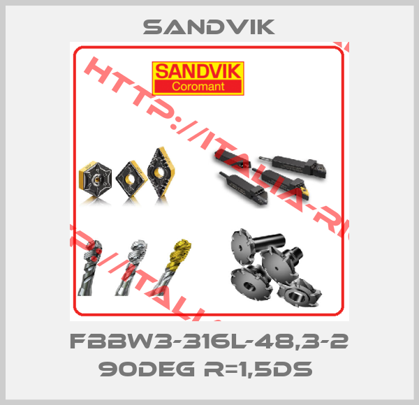 Sandvik-FBBW3-316L-48,3-2 90DEG R=1,5DS 