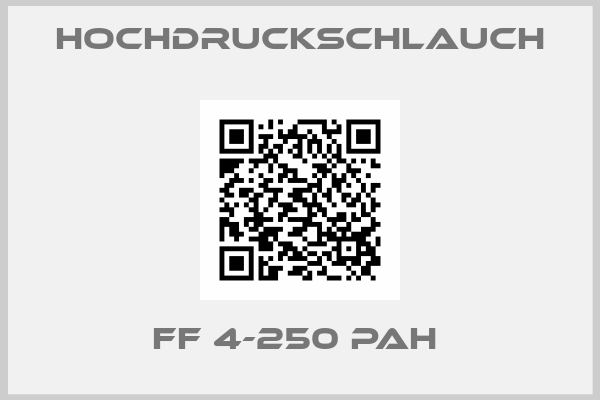 Hochdruckschlauch-FF 4-250 PAH 