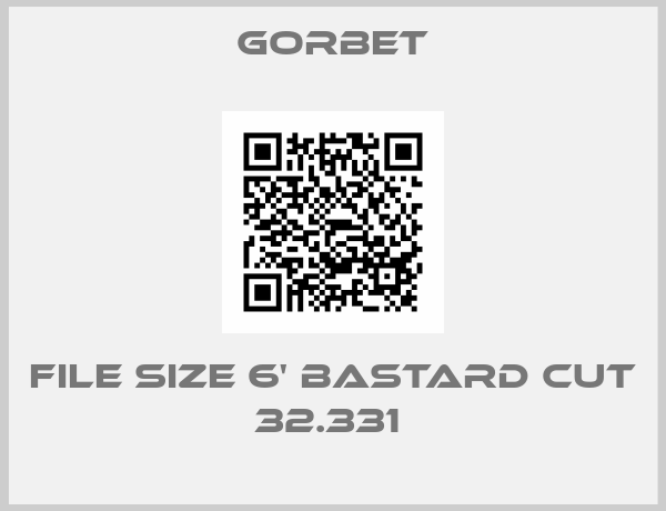 Gorbet-file size 6' Bastard cut 32.331 