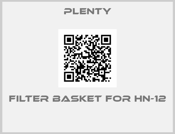 Plenty-Filter basket for HN-12 