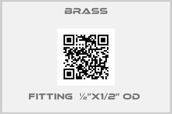 Brass-fitting  ½”x1/2” OD 