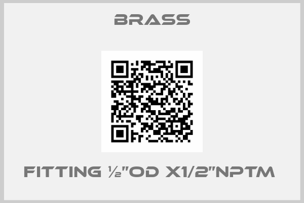 Brass-fitting ½”OD x1/2”NPTM 
