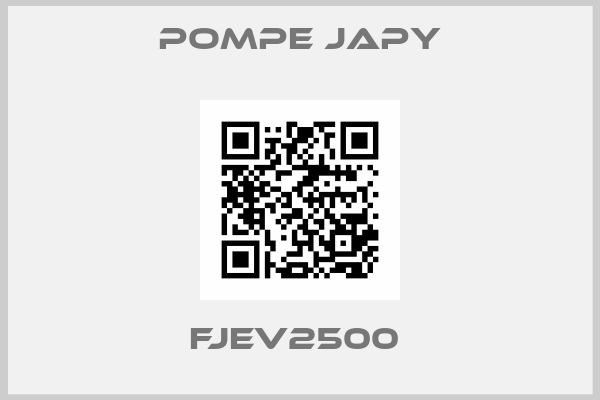 Pompe Japy-FJEV2500 