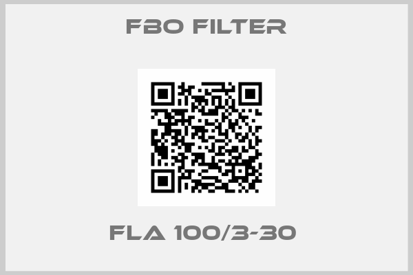 FBO Filter-FLA 100/3-30 