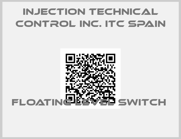 Injection Technical Control Inc. ITC Spain-FLOATING LEVEL SWITCH 