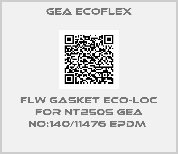 GEA Ecoflex-FLW GASKET ECO-LOC FOR NT250S GEA NO:140/11476 EPDM 