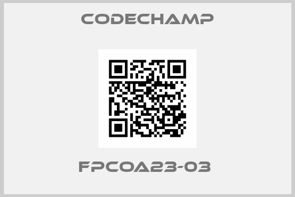 Codechamp-FPCOA23-03 