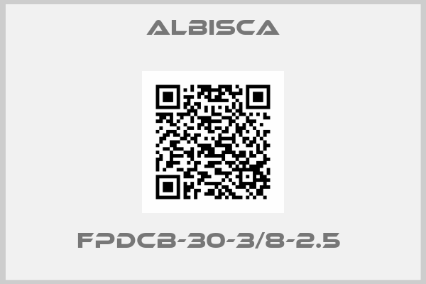 Albisca-FPDCB-30-3/8-2.5 