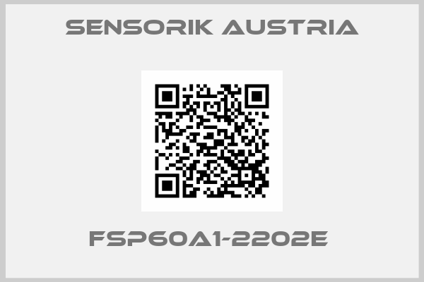 Sensorik Austria-FSP60A1-2202E 