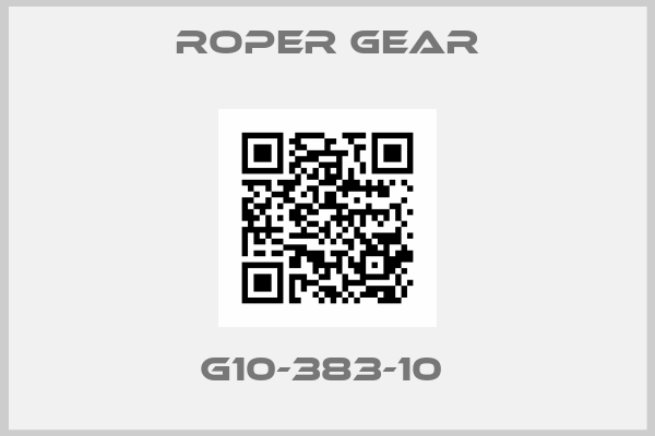 Roper gear-G10-383-10 