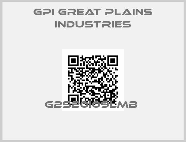 GPI Great Plains Industries-G2S20I09LMB 