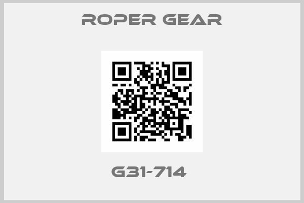 Roper gear-G31-714 