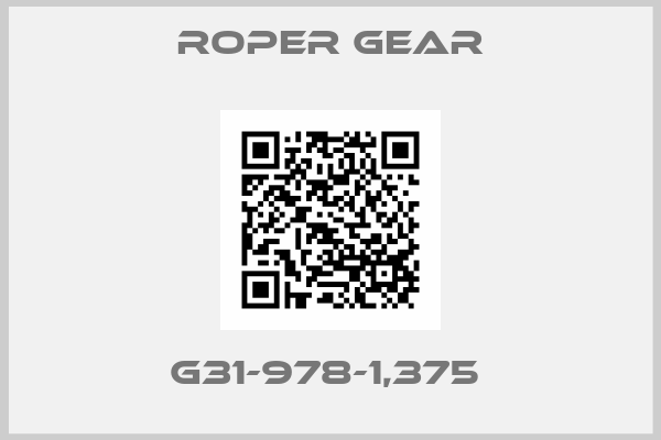 Roper gear-G31-978-1,375 
