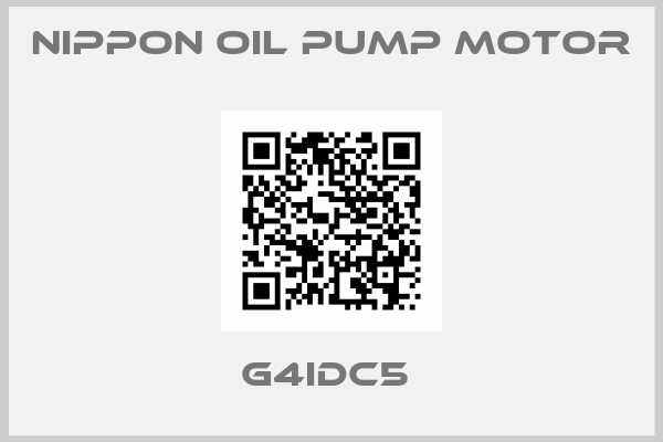 NIPPON OIL PUMP MOTOR-G4IDC5 
