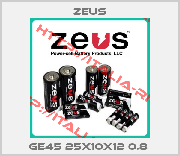 Zeus-GE45 25X10X12 0.8 
