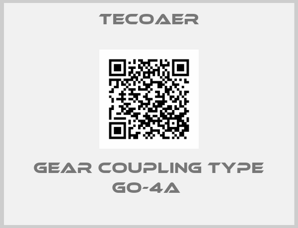 Tecoaer-GEAR COUPLING TYPE GO-4A 