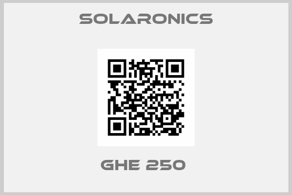 Solaronics-GHE 250 