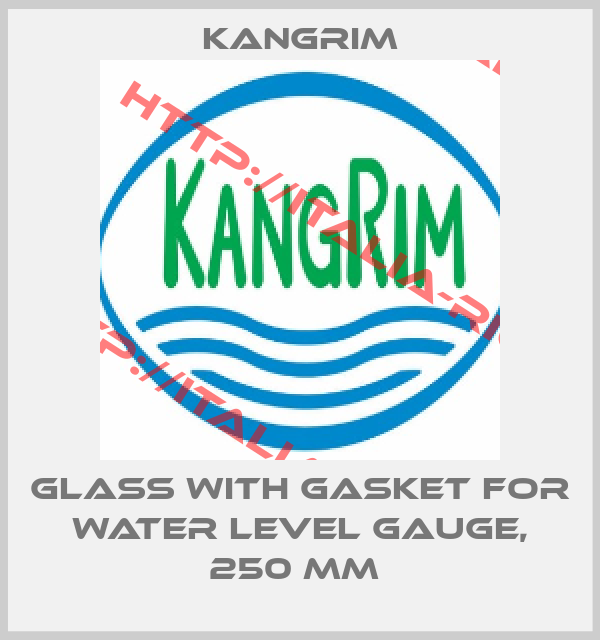 Kangrim-GLASS WITH GASKET FOR WATER LEVEL GAUGE, 250 MM 