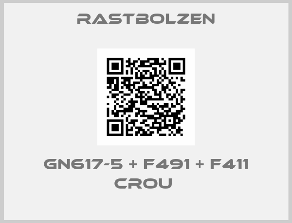Rastbolzen-GN617-5 + F491 + F411 CROU 