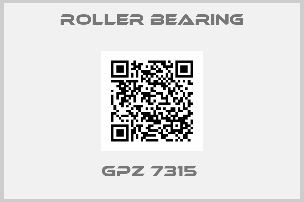 Roller Bearing-GPZ 7315 