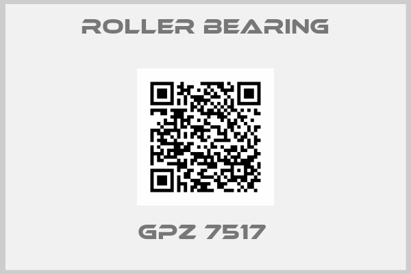 Roller Bearing-GPZ 7517 
