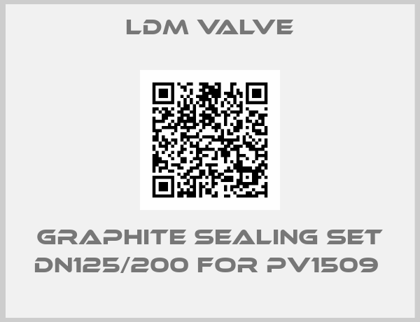 LDM Valve-GRAPHITE SEALING SET DN125/200 FOR PV1509 