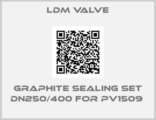 LDM Valve-GRAPHITE SEALING SET DN250/400 FOR PV1509 