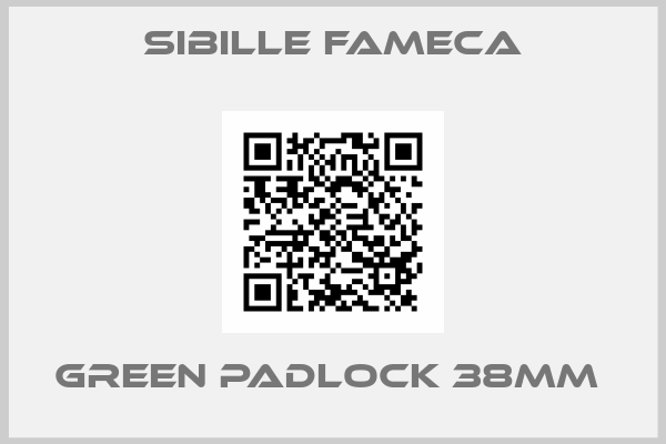 Sibille Fameca-GREEN PADLOCK 38MM 