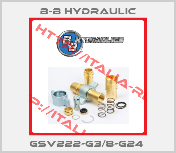 B-B Hydraulic-GSV222-G3/8-G24 