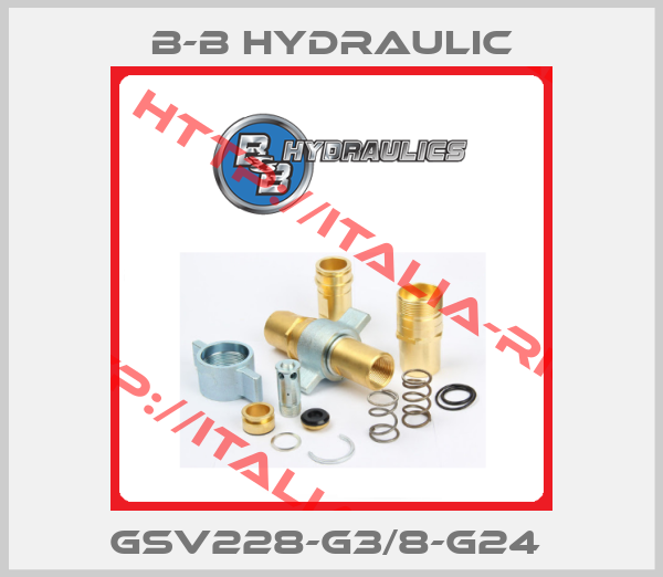 B-B Hydraulic-GSV228-G3/8-G24 