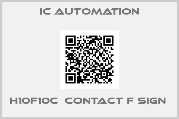 ic automation-H10F10C  Contact F sign 