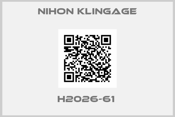 Nihon klingage-H2026-61 
