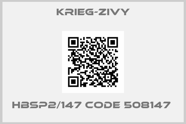 Krieg-Zivy-HBSP2/147 CODE 508147 