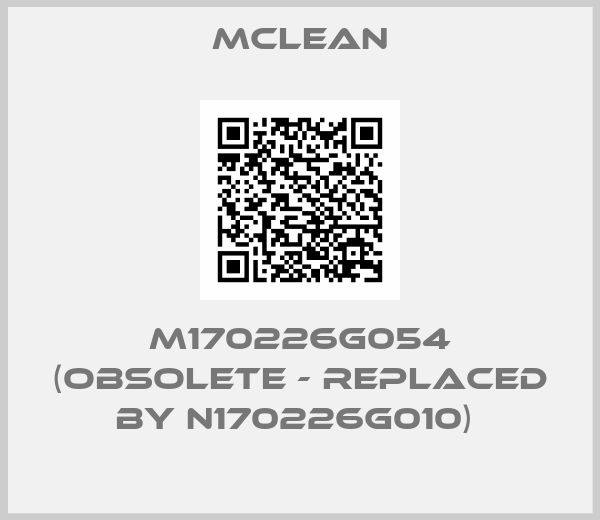 Mclean-M170226G054 (obsolete - replaced by N170226G010) 