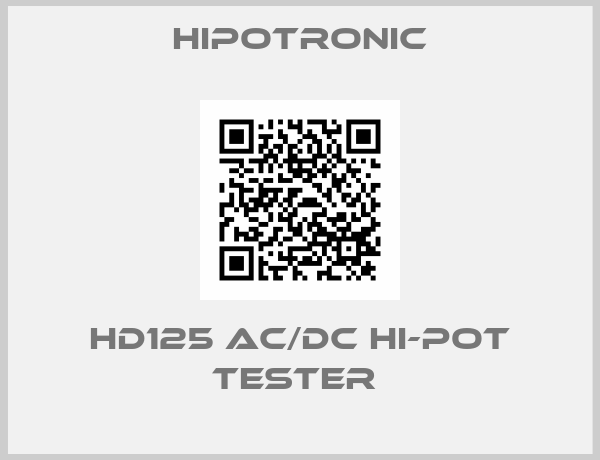 Hipotronic-HD125 AC/DC HI-POT TESTER 
