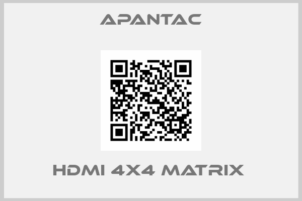 Apantac-HDMI 4X4 MATRIX 