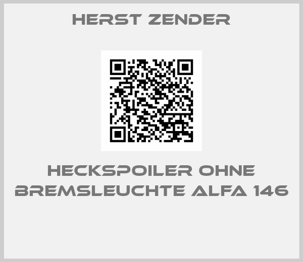 Herst Zender-HECKSPOILER OHNE BREMSLEUCHTE ALFA 146 