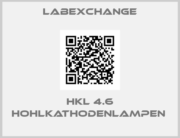 Labexchange-HKL 4.6 HOHLKATHODENLAMPEN 