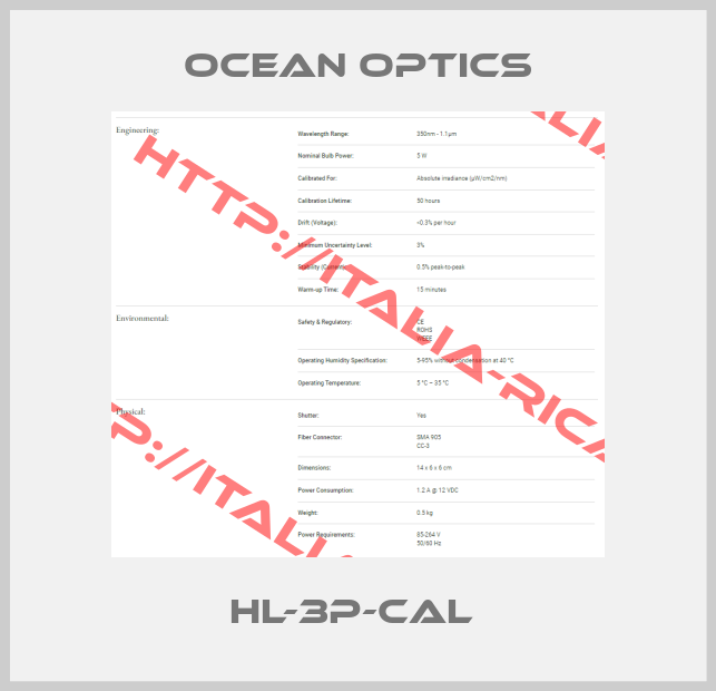 Ocean Optics-HL-3P-CAL 