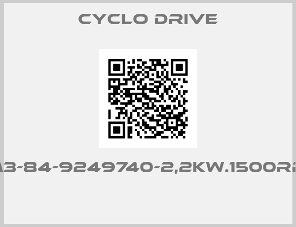Cyclo Drive-HM3-84-9249740-2,2KW.1500RPM 