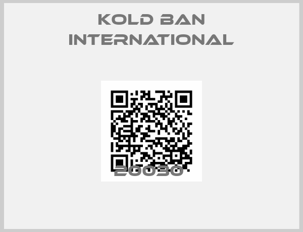 Kold Ban International-20030 