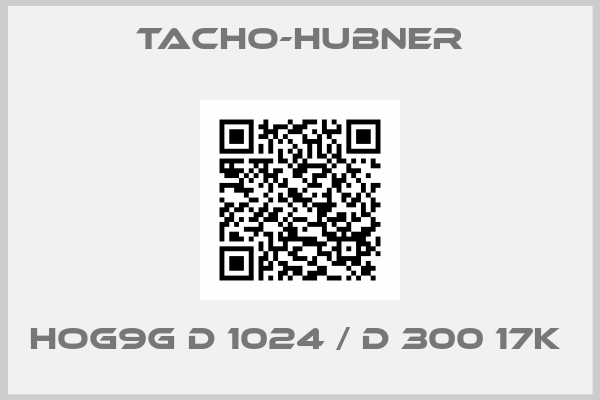 Tacho-Hubner-HOG9G D 1024 / D 300 17K 