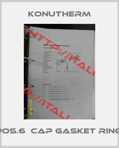 Konutherm-Pos.6  Cap gasket ring 