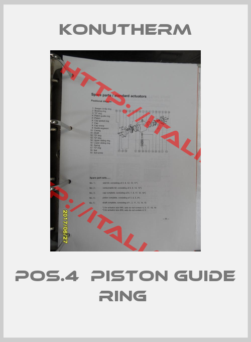 Konutherm-Pos.4  Piston guide ring 