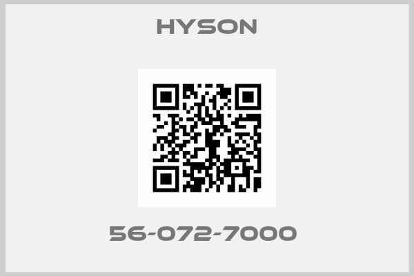Hyson- 56-072-7000 