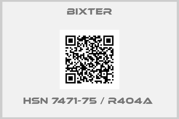 Bixter-HSN 7471-75 / R404A 